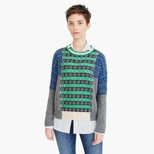 J. Crew The Reeds Fair Isle Sweater size XS